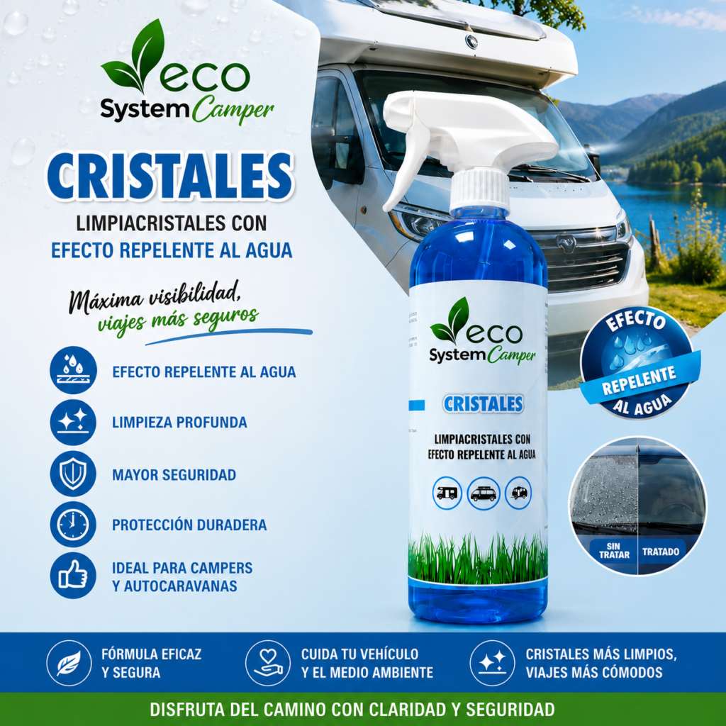 Limpiacristales efecto repelente